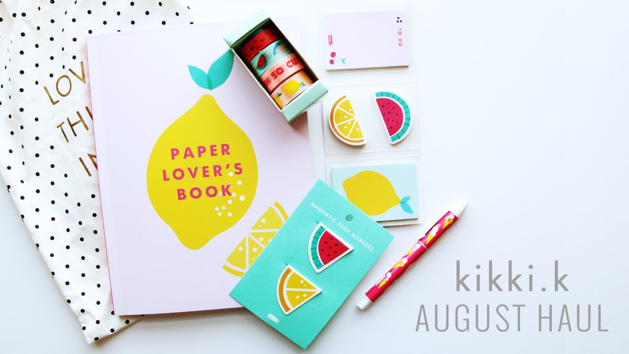 Kikki K Cute Collection August Haul Unboxing and Review DESIGN IS
