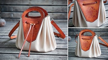 how to make leather bucket bag | PDF leather pattern