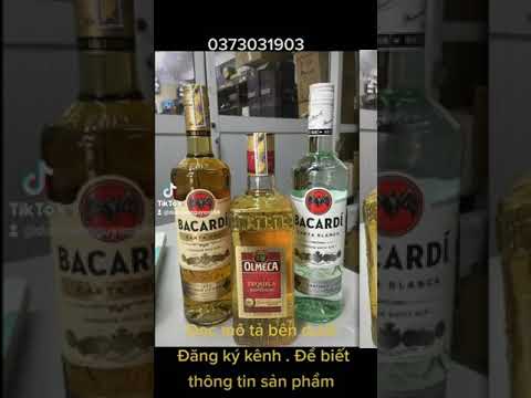 RƯỢU BACARDI CARTA BLANCA TRẮNG, RƯỢU RHUM BACARDI VÀNG  và RƯỢU TEQUILA OLMECA