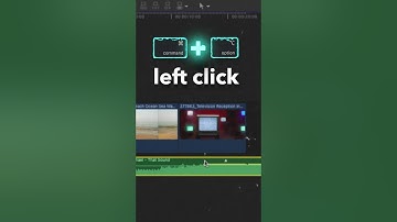 How to Move a clip in Final Cut Pro without the Connected Audio  #finalcutpro #fcpx #videoediting