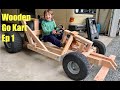 We build a Go Kart out of scrap 2x4 | Chassis, suspension & steering