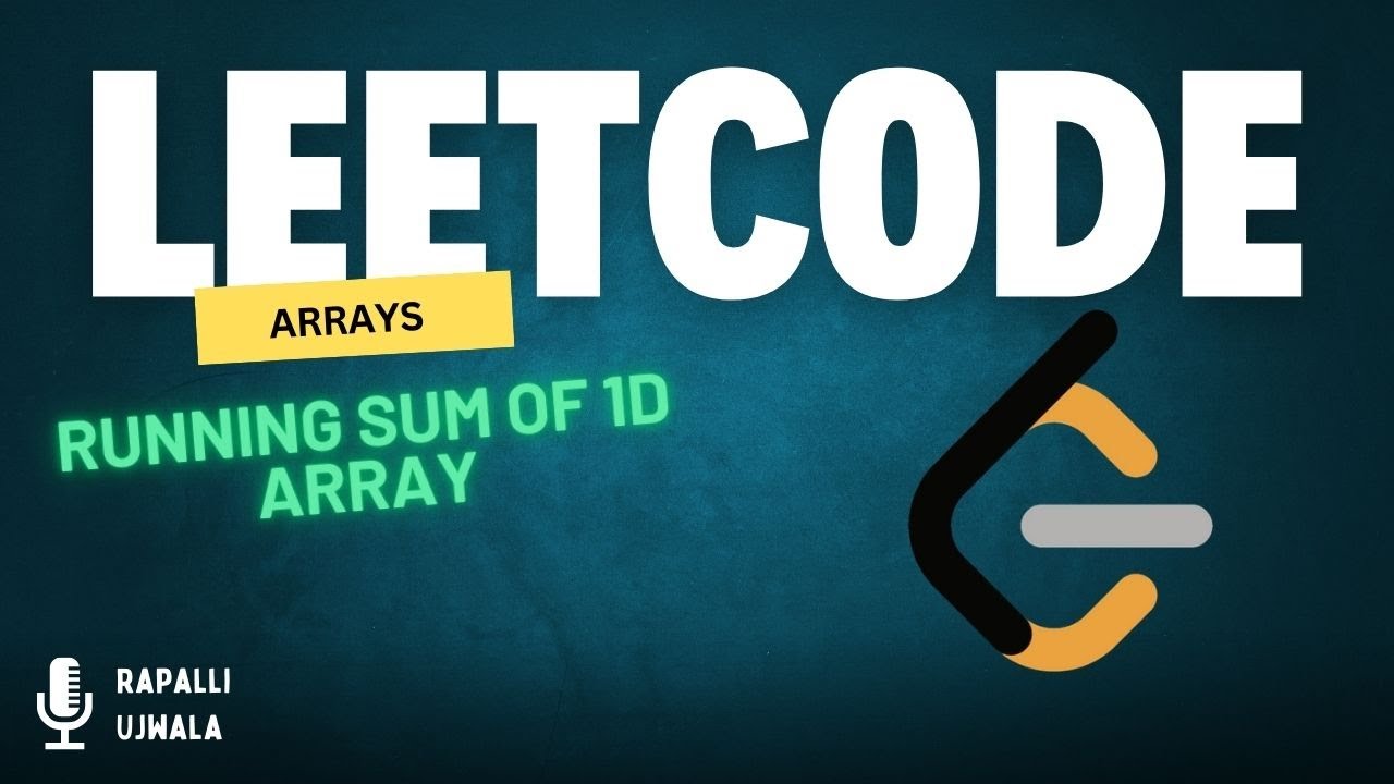 Running Sum of 1d Array - YouTube
