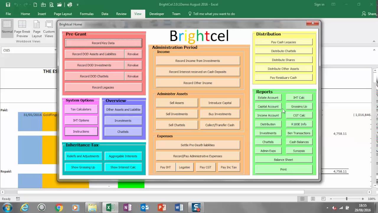 Brightcel adjustments to interest on Inheritance tax - YouTube