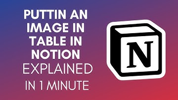 How To Put Image In Table In Notion (2025)