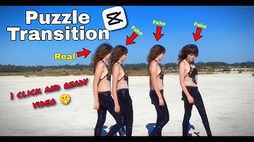 how to create puzzle transition in capcut || trending Instagram video editing