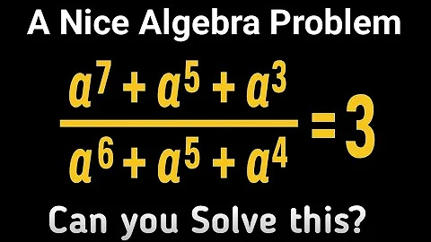 Math Olympiad | A Nice Algebra problem | Can you Solve this?
