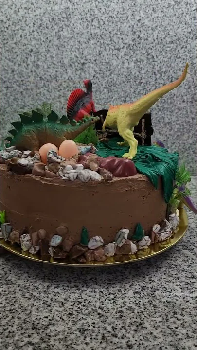 Rraarrww! Dinosaur Cake | tgsc🇵🇭 🇨🇦 #shorts #dinosaurcake #amazing