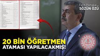 Hani̇ Mülakatlar Kalkacakti 20 Bi̇n Öğretmen Atamasi Yapilacakmiş