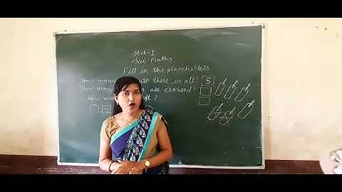 Std- 1 Maths Fill in the placeholders