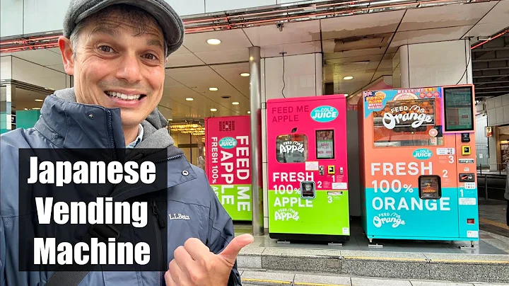 Japanese Vending Machine Presses Apple Juice 🧃 (Ginza, Tokyo)