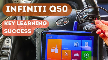 2017 Infiniti Q50 how to program a new key by Autel IM608. Infiniti Q50 key programming by Autel.