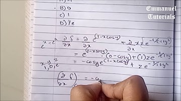 PARTIAL DIFFERENTIATION OF A FUNCTION of three variables SOLVED example #EmmanuelTutorials