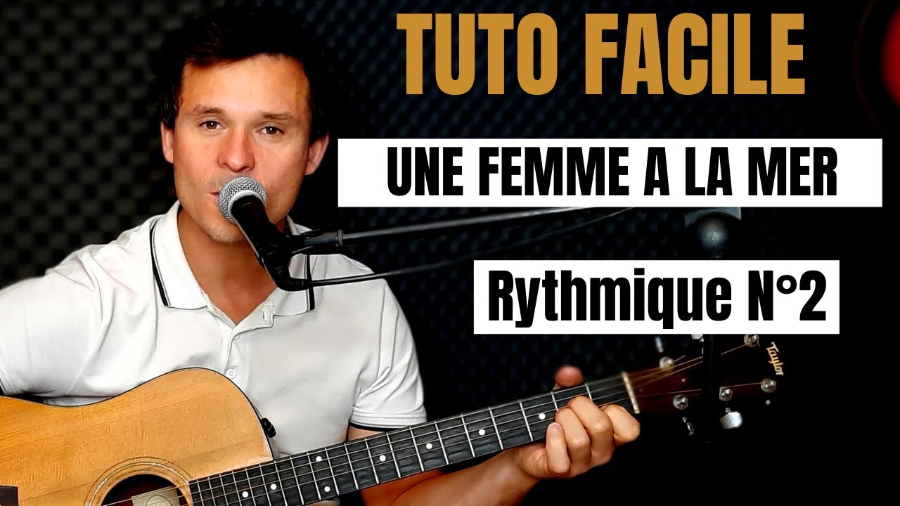 Tuto guitare Hoshi - Une femme à la mer (Accords et paroles) - YouTube