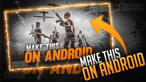How to make pubg season 13 squad Thumbnail on android