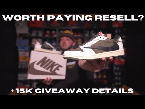 限定値下げTravis Scott ×AJ 1Reverse Olive 超美品 Size 9.5 - Travis Scott x Air Jordan 1 Retro OG SP Low