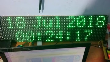 Jam Waktu Sholat (Testing) 2 Panel P10 Arduino Mega