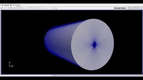 Creating Axisymmetric mesh for cylinder - OpenFOAM - blockMesh