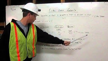 How to calculate cubic yards