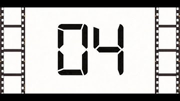 Countdown from 4 to 0 (Retro)