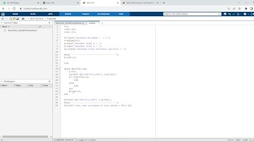 Menyelesaikan pencarian akar persamaan kuadrat dengan Metode Bisection menggunakan Matlab