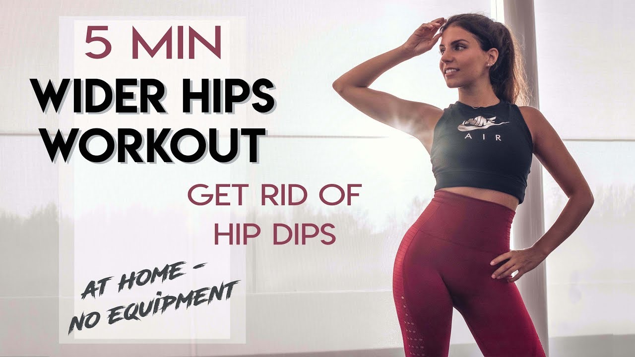 5 MIN Curvier, Wider Hips Workout - No Equipment