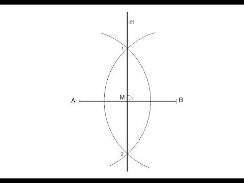 Video: Hvordan konstruerer man et vinkelret linjestykke?