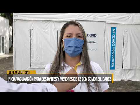 Inicia vacunación para gestantes y menores de 12 años con comorbilidades