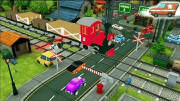 Railroad Crossing Train Simulator #12 Easy Game-Level 1 Finish Track-Android Gameplay