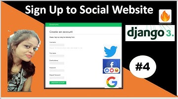 Sign Up to Social Website 🔥| Social Website With Django 3.0 #4