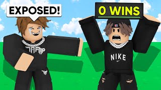 I EXPOSED A Streamers Stats, He Got MAD.. (Roblox Bedwars)