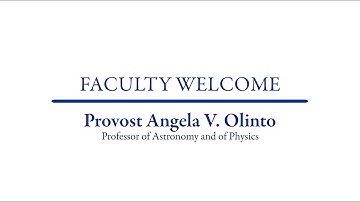 Faculty Welcome - Provost Angela V. Olinto