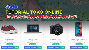 Tutorial Codeigniter #20 Membuat Toko Online dengan Codeigniter - PERSIAPAN DAN PERANCANGAN