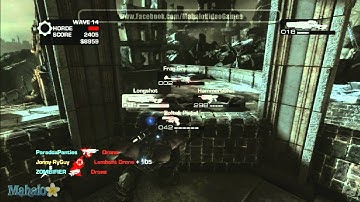 Gears of War 3 - Horde Mode: Gridlock First Attempt with JR Wave 14
