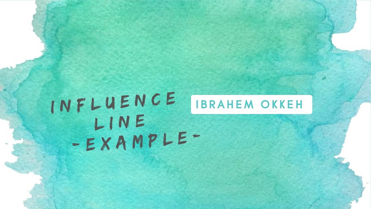 Beams influence line ( full example)