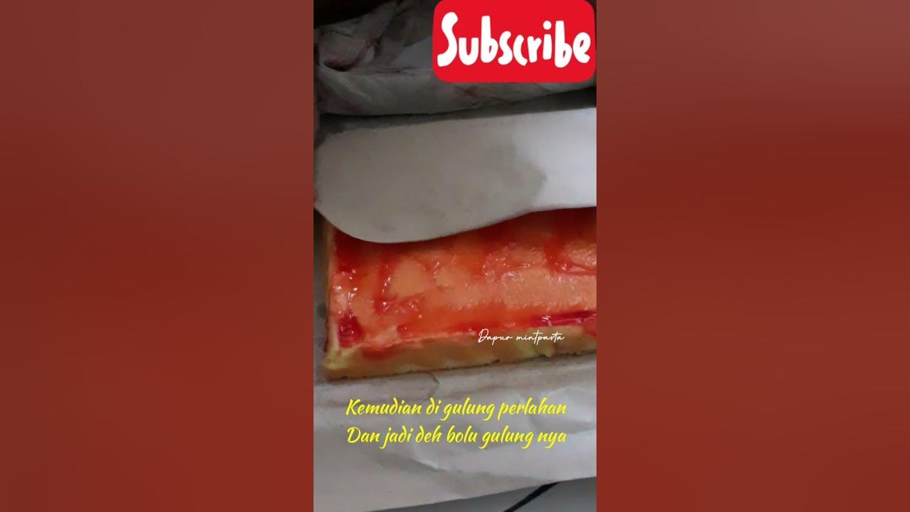 Begini toh cara menggulung rollcake #bolugulung #shorts