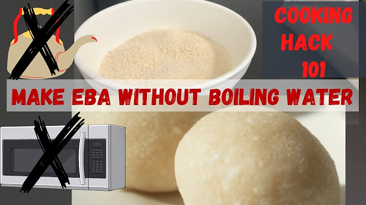 How to make Eba (Garri) WITHOUT boiling water/microwave|Food/cooking hack|Life with TDF|Tolu Folarin