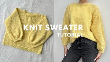 Breien van een trui tutorial voor beginners I Op maat gebreide trui I Kenikse Crochet