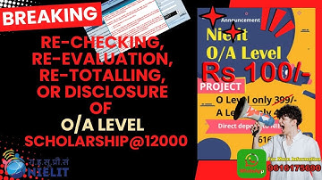 Re-checking, Re-evaluation, Re-totalling, or Disclosure of O Level | O level project offer -only 100