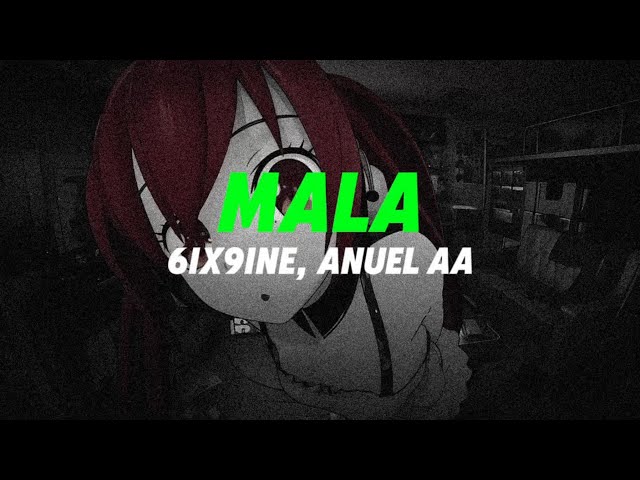 6ix9ine, Anuel Aa - MALA | Spanish - English Lyrics