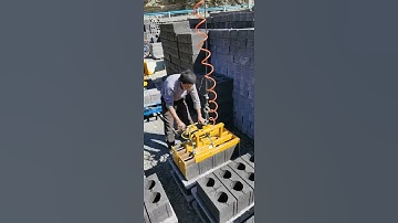 Block clamping machine, concrete hollow block carrying clamper #machine