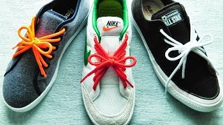 靴紐の結び方 とてもユニークなリボン結びができる靴ひもの通し方 丸ひも編 How To Tie Shoelaces 生活に役立つ Youtube 靴紐の結び方 とてもユニークなリボン結びができる靴ひもの通し方 丸ひも編 How To Tie Shoelaces 生活に役立つ Youtube