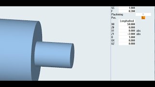 Siemens-Sinutrain-Cycle 951 Stock removal cycle - Machining parameters