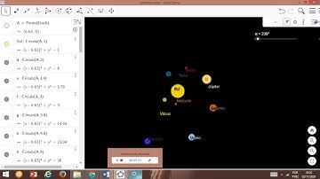 tutorial sistema solar geogebra