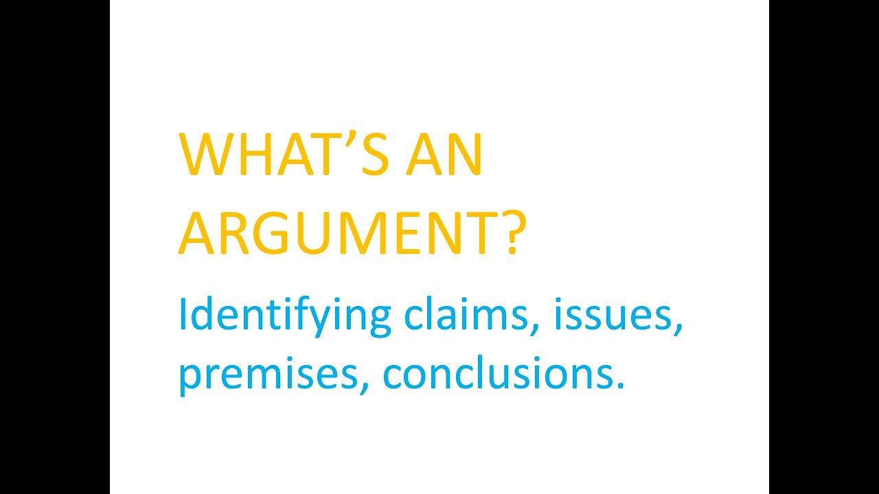 what is non argument in critical thinking