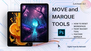 How to use Move tool and Marquee tool | Easy in Urdu/Hindi | Lecture 2.1 Photoshop Beginner Series.