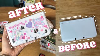 Decorate my Nintendo 3DS with me ( ft cute stickers ✨ )