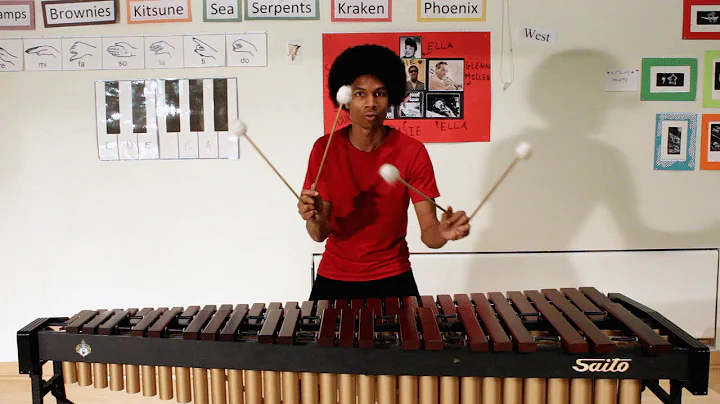 Super Mario Bros. on Marimba (with 4 Mallets) by Aaron Grooves