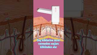 Saç Köklerine Zarar Vermeden Saçları Kökünden Alır