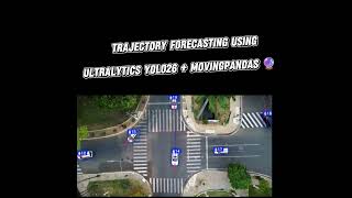 Trajectory forecasting using Ultralytics YOLO26 + MovingPandas #computervision #science #ai #ias