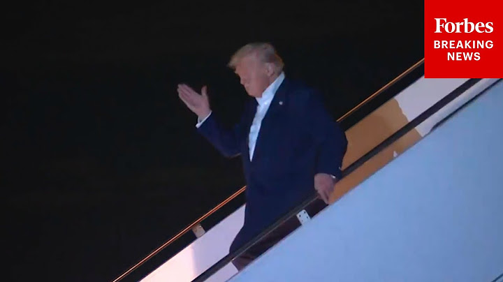 BREAKING NEWS: President Trump Arrives At JBA After His Trip To The Middle East